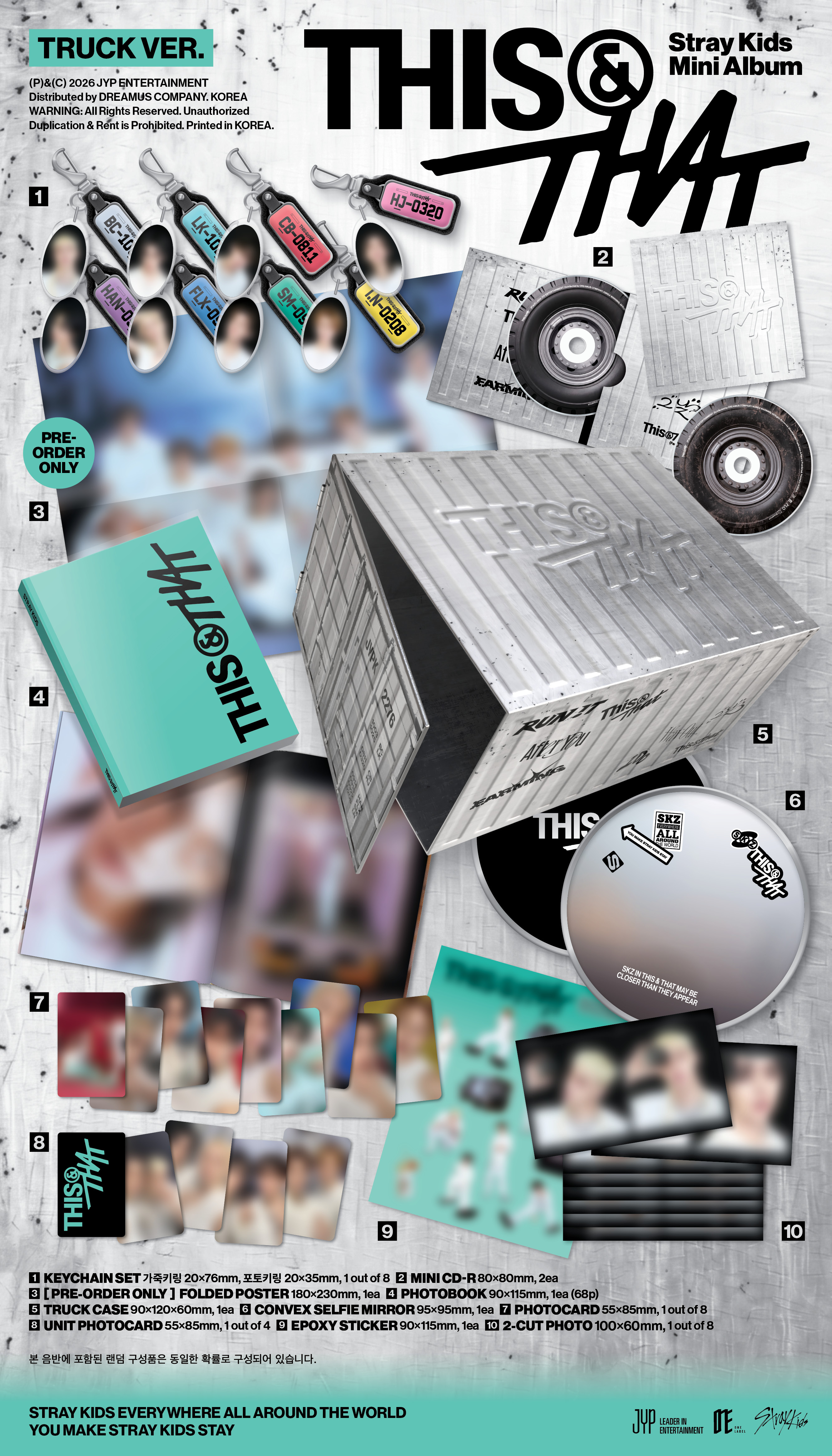 Stray Kids: This & That (Limited Truck Version) kpop album detail 8809954226502